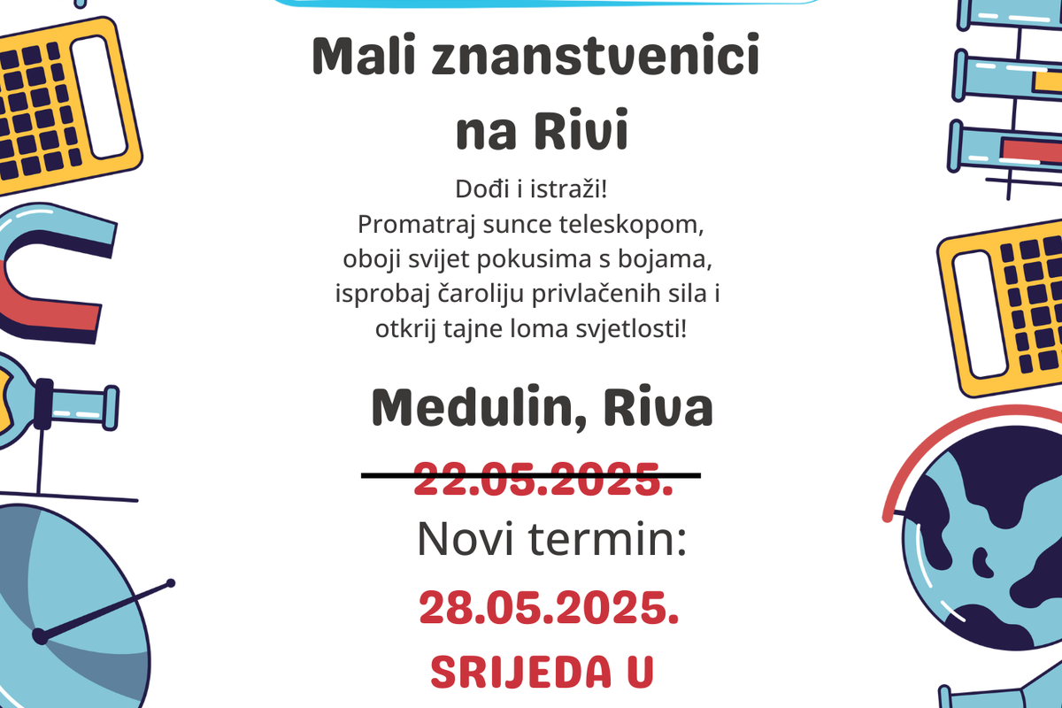 Poziv na javnu manifestaciju: I-STEM na Rivi u Medulinu!