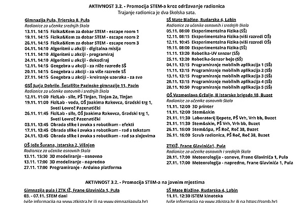 Studeni u znaku  iSTEM-a!