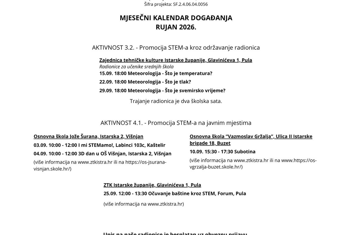 Povratak u školu s i-STEMom