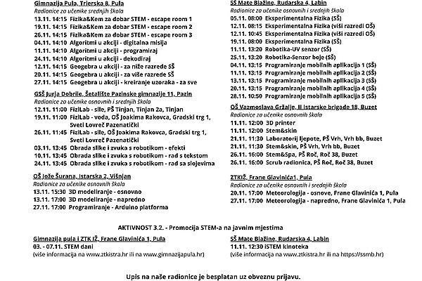 Studeni u znaku  iSTEM-a!