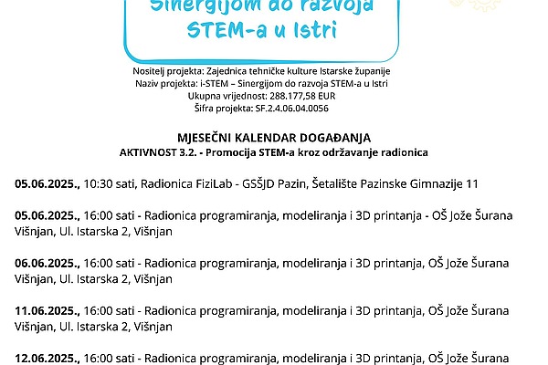 Poziv na događanja u lipnju 2025.